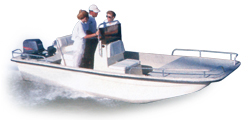 Semi-Custom Center Console Bay Boat 16' Semi-Custom Boat Covers