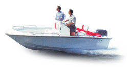 Semi-Custom V-Hull Center Console Shallow Draft Fishing Boat 21' Semi-Custom Boat Covers