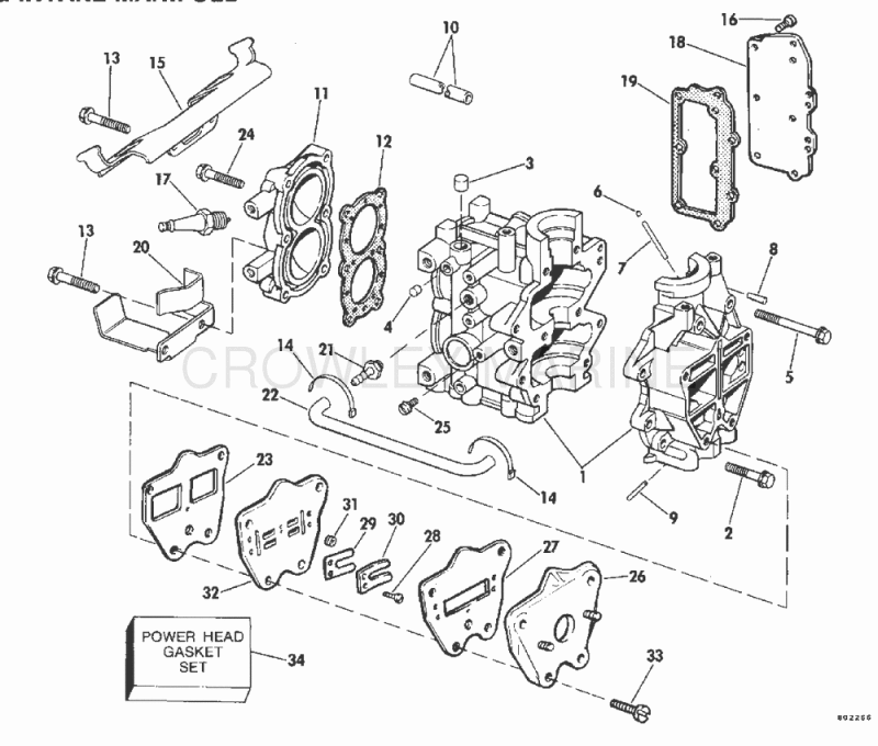 Cylinder & Crankcase-4.5 & Intake Manifold