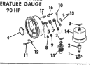 Instruments-Ring Bezel Oil Pressure-Water Temperature Gauge