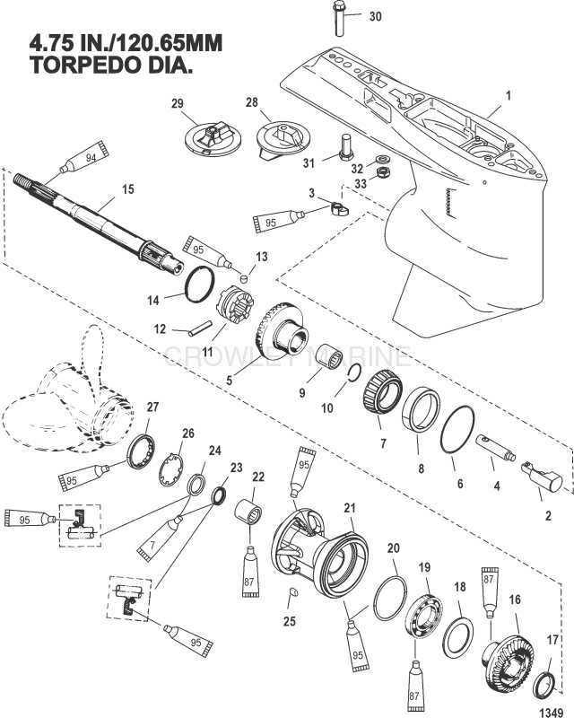 Gear Housing Propeller Shaft Standard Rotation image