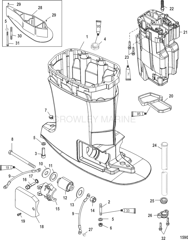 Driveshaft Housing And Exhaust Tube image