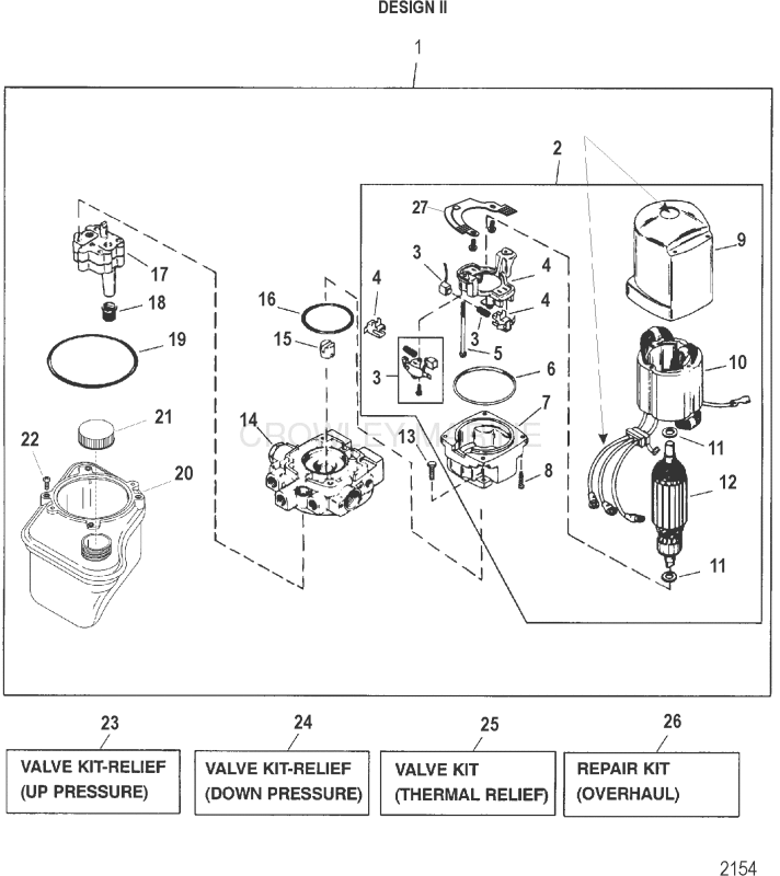 Pump Motor(Top Mt Reservoir)(Design Ii 14336a25) image