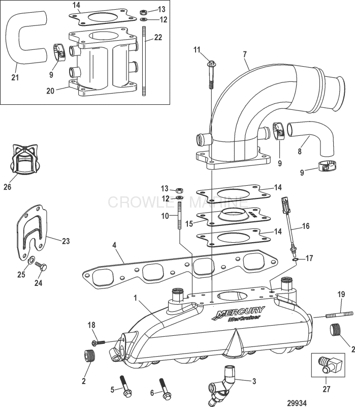 Exhaust Manifold Elbow And Riser image