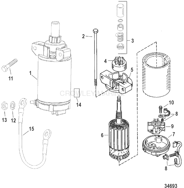 Starter Motor(S N 0g472133 And Up) image