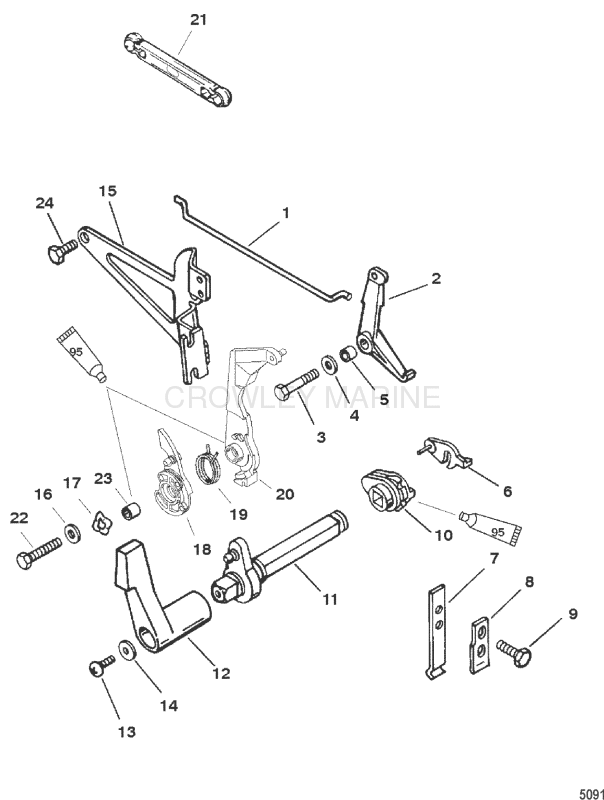 Throttle And Shift Linkage(Side Shift) image