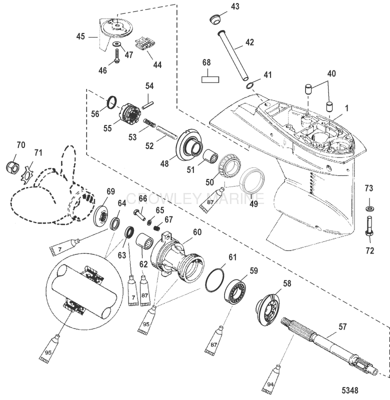 Gear Housing(Propeller Shaft)(1.83:1 Gear Ratio) image