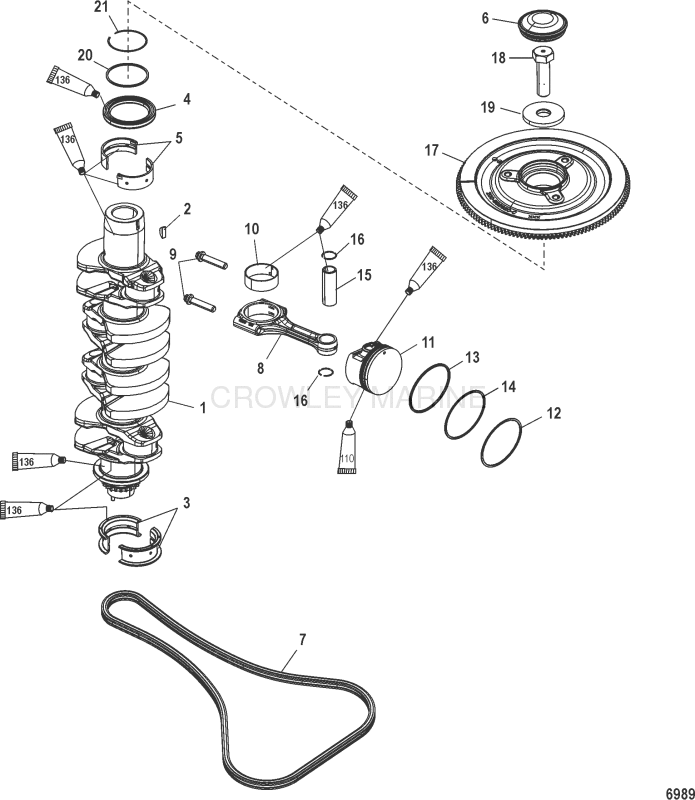 Crankshaft Pistons And Connecting Rods image