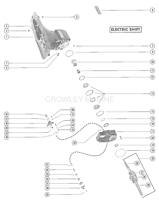 Drive Shaft Housing And Gear Assembly Electric Shift(Page 1) image