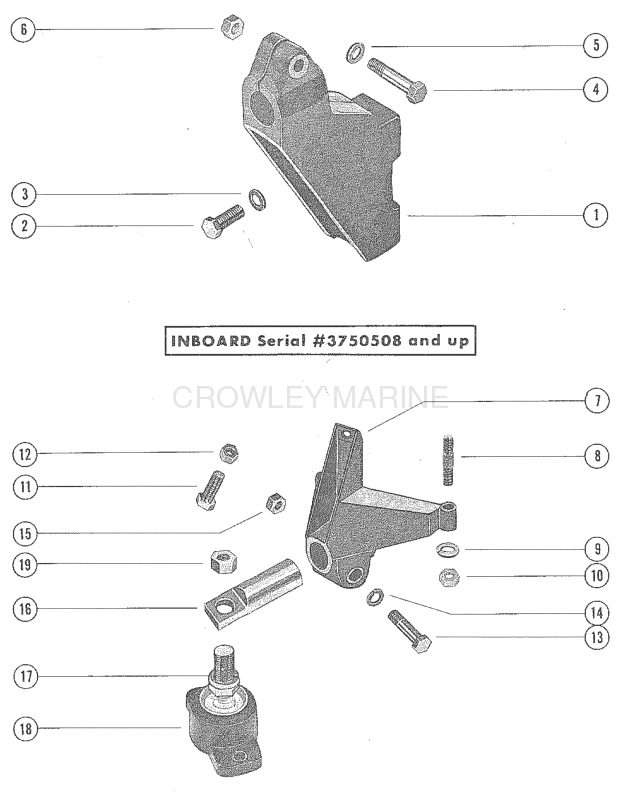 Transmission And Engine Mounting (Inboard) image