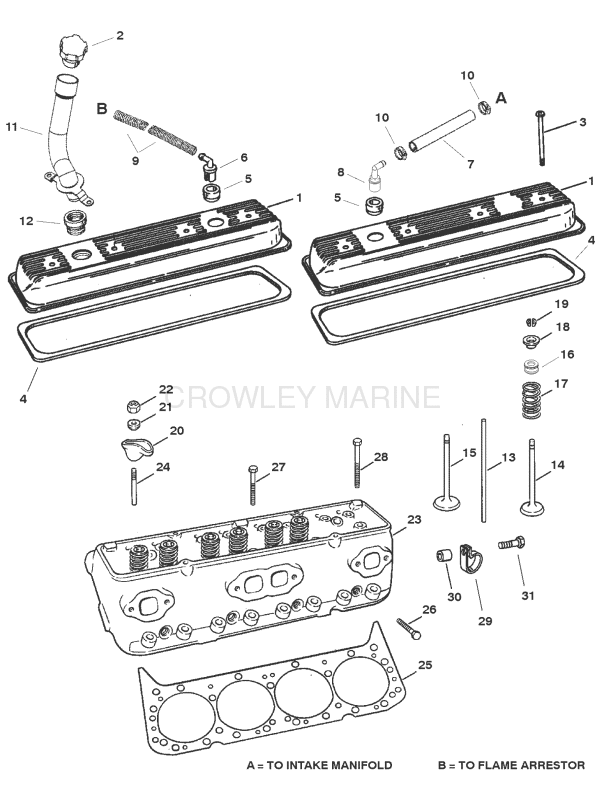 Cylinder Head And Rocker Cover image
