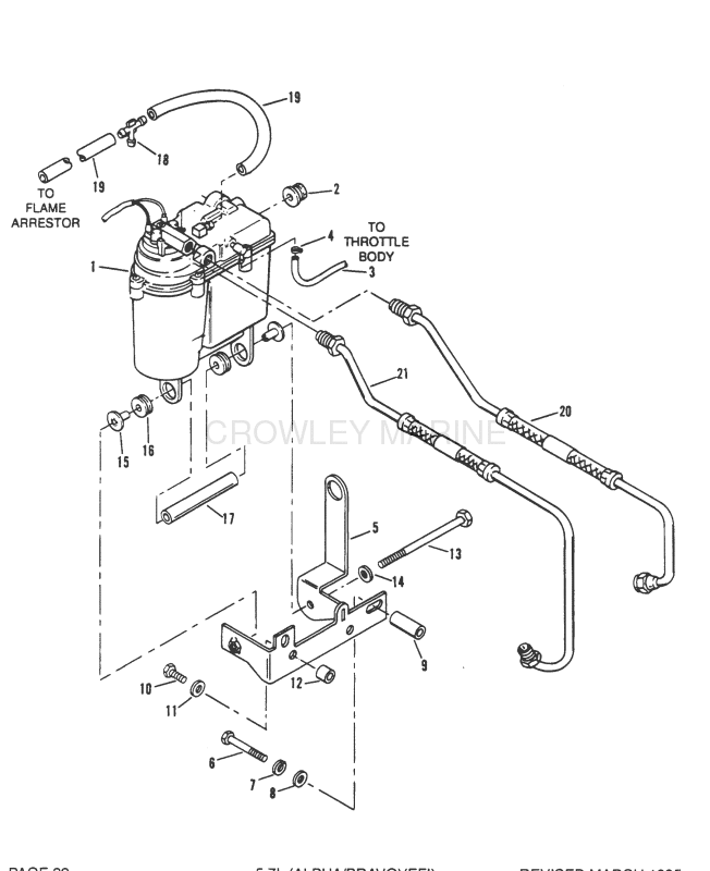 Vapor Separator Tank And Fuel Lines image