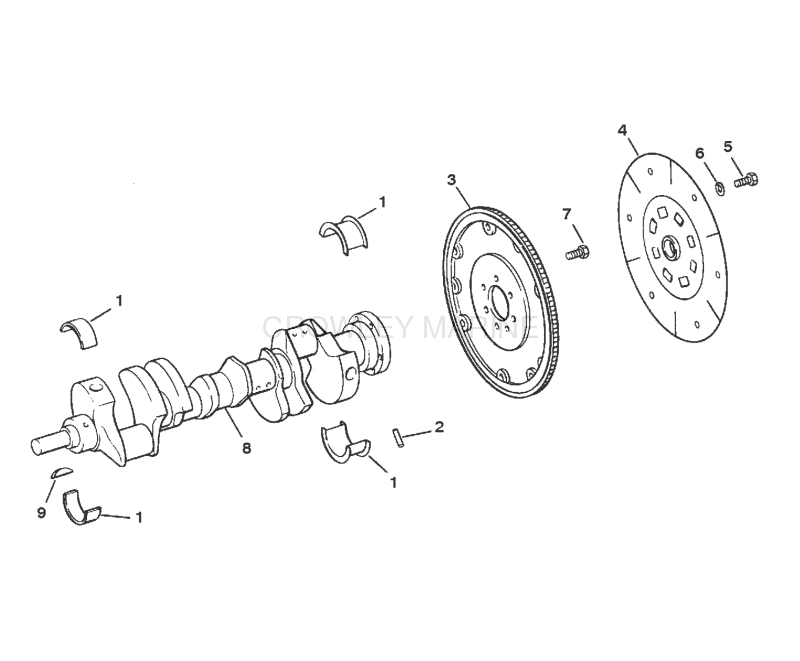 Crankshaft And Flywheel image