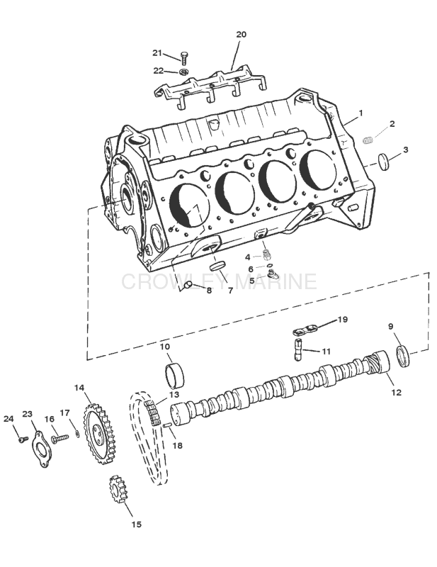 Cylinder Block And Camshaft image