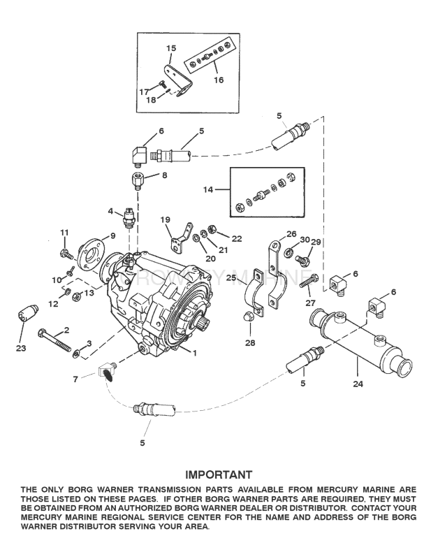 Transmission And Related Parts (Borg Warner 72) image