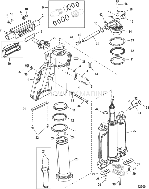Power Trim Steering Cylinder image