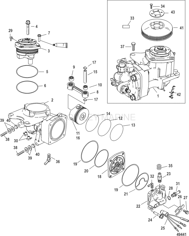 Air Compressor Components Sn 1b884477 And Up image