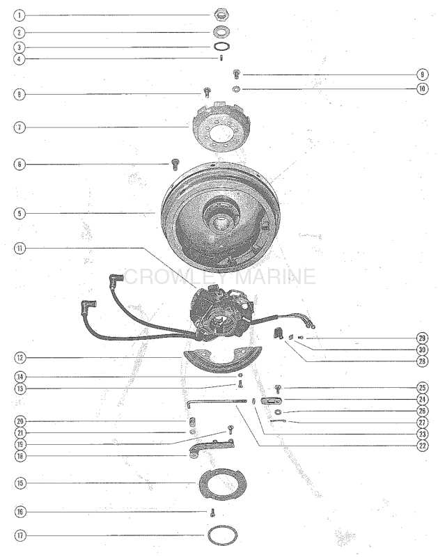 Flywheel Assembly And Throttle Cam Linkage image
