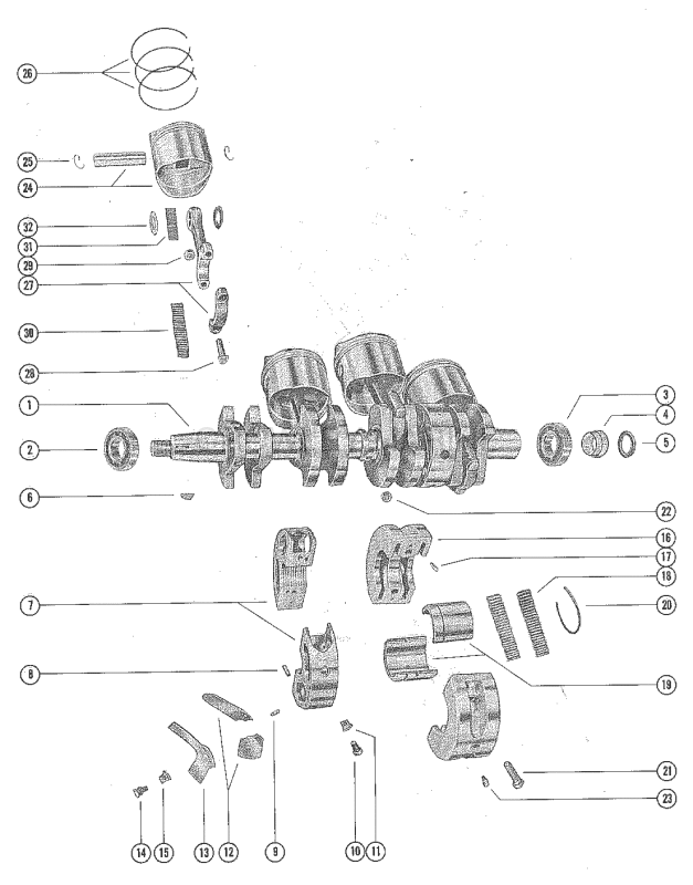 Crankshaft Piston And Connecting Rod image