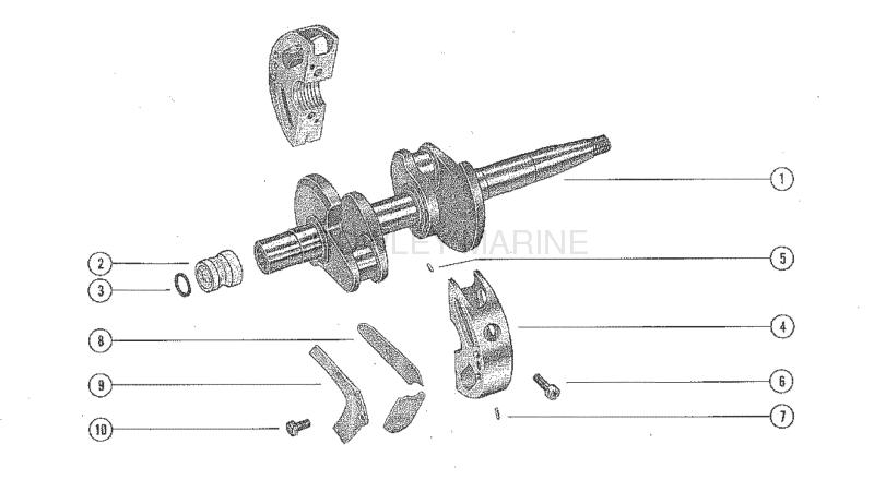 Crankshaft And Main Bearing Assembly image