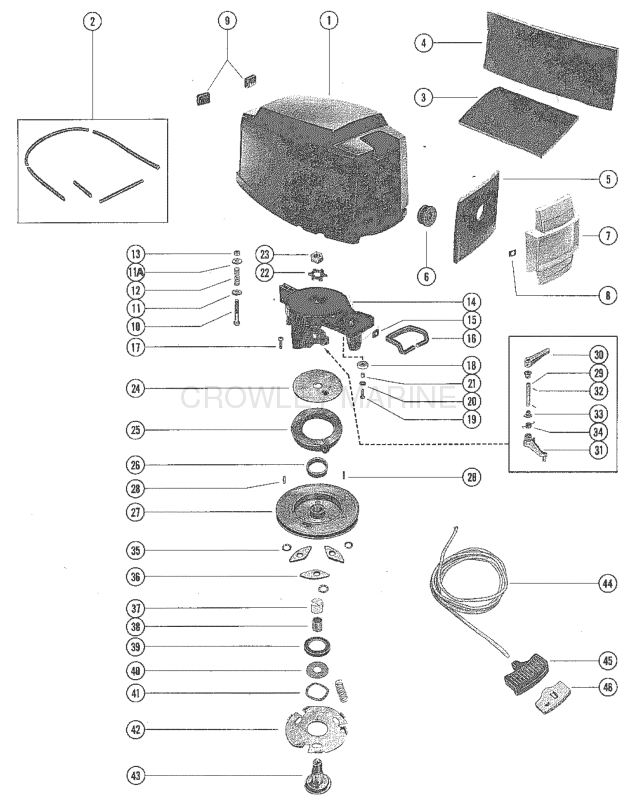 Top Cowl And Starter Assembly image